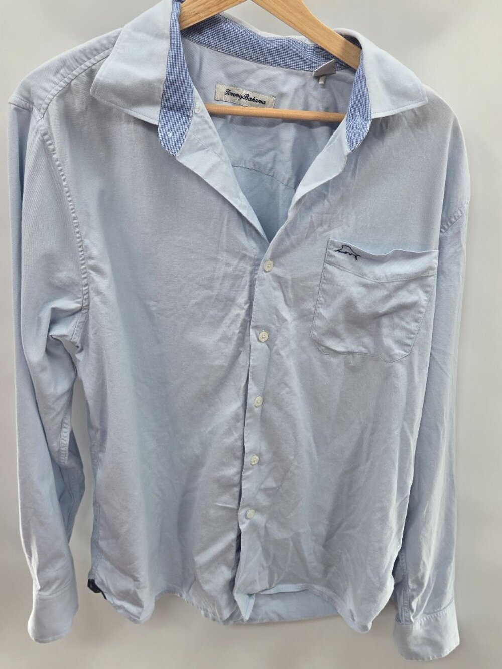 Tommy Bahama Oasis Twill Cotton Silk Long Sleeved Button Down Shirt Medium